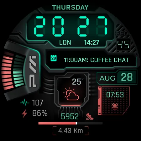 Cyberpunk Neon Watch Face screenshot 8