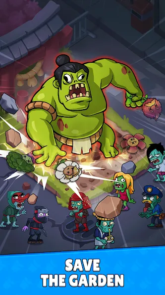 Flower vs zombie: City Defense screenshot 2