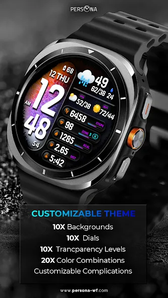 PER38 Digital Watch Face screenshot 2