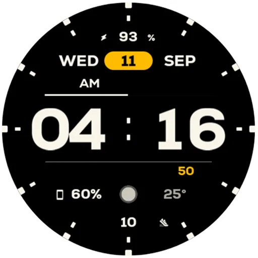 NW064: Digital watch face screenshot 9