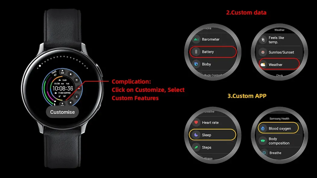 ZKin Watch Face Grey Color screenshot 9