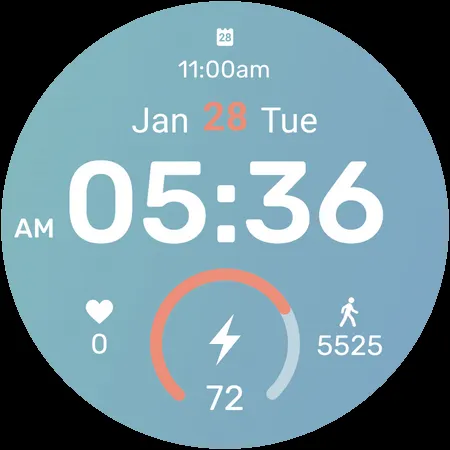 Glacier Digital Watch Face screenshot 6