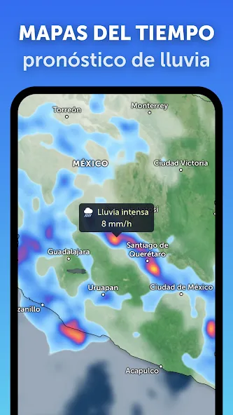 Zoom Earth - Mapa del tiempo screenshot 1