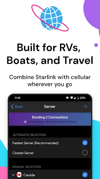 Speedify: Bond Satellite + 5G screenshot 4