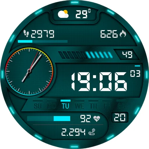 Digital Pirun Watch Face screenshot 14