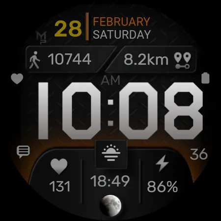 TWOOSTY - Digital Watch Face screenshot 10