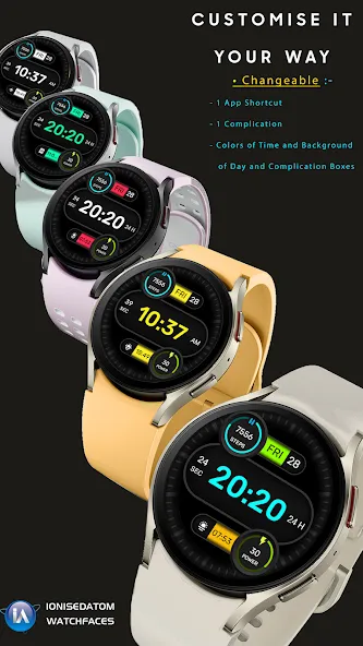 IA130 Simple Digital Watchface screenshot 3