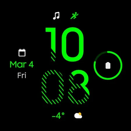 Fit OLED: Watch face screenshot 12