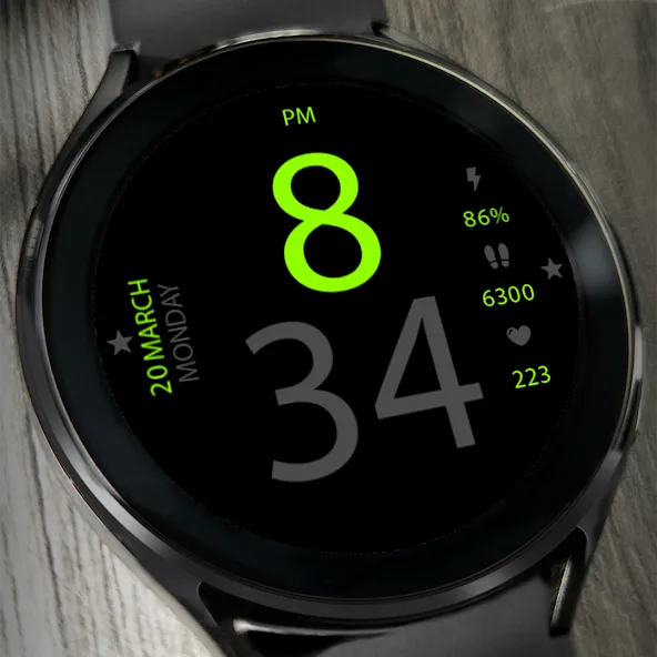 Key036 Digital Watch Face screenshot 3