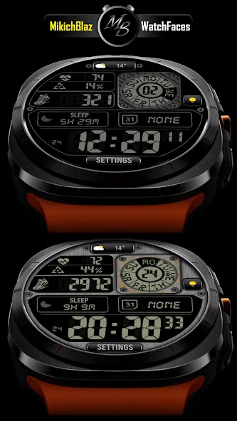 Digital Watch Face MB401 screenshot 1