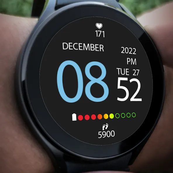 Digital Watch Face Key 009 screenshot 6