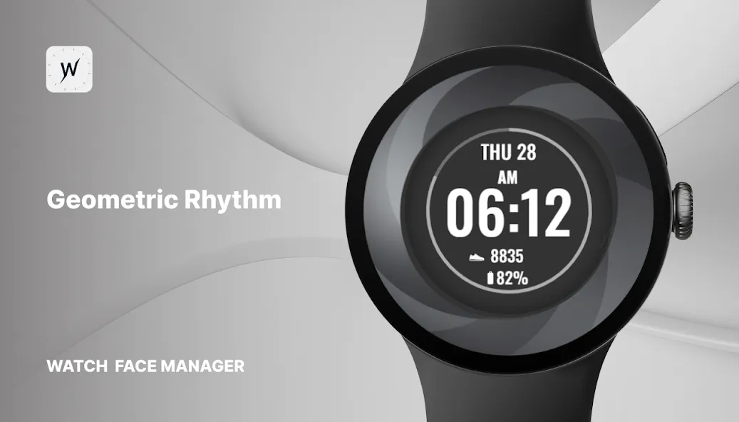 Geometric Rhythm - watch face screenshot 1