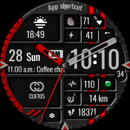 Digital Watch Face CUE105 screenshot 10