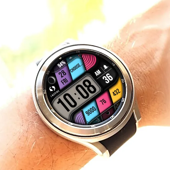 Modern Digital Watch Face IN21 screenshot 1