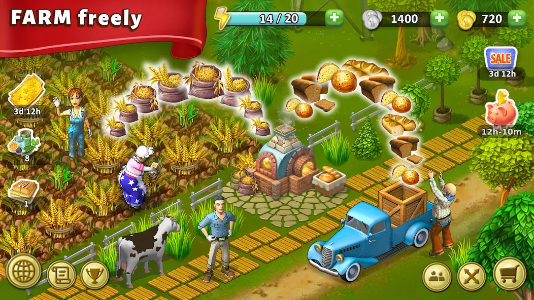 Janes Farm: Family farm game screenshot 1