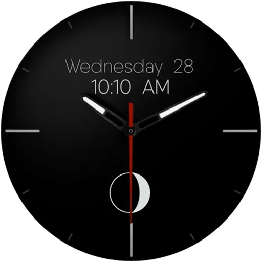 Minimal Analog Watch Face Moon screenshot 17