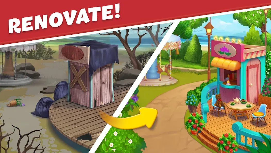 Park Town:Match 3 with a story screenshot 6