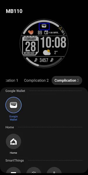 Digital Watch Face MB110 screenshot 8