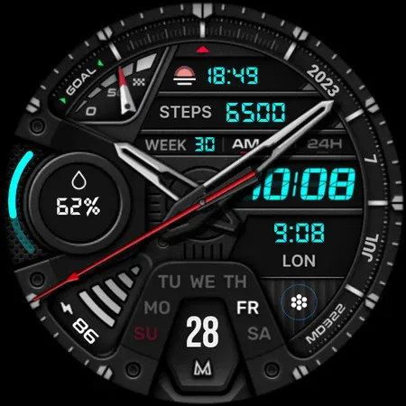 MD322 Analog watch face screenshot 13