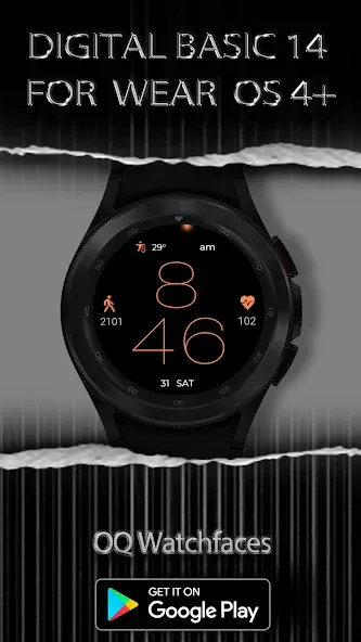 Digital Basic 14 Wear OS 4+ screenshot 2