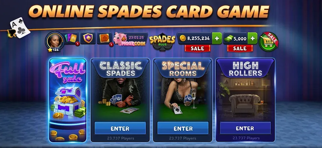 Spades Plus - Card Game screenshot 1