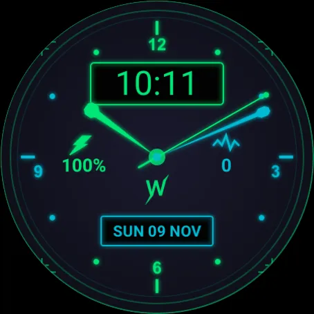 Hybrid Tech Watch Face screenshot 7