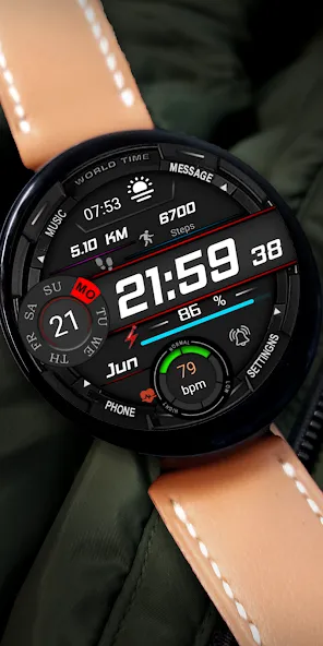 FSW274 Digital Watchface screenshot 2