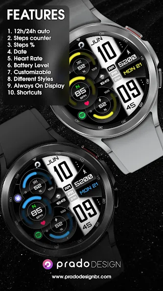 PRADO X75 Digital Watch Face screenshot 3