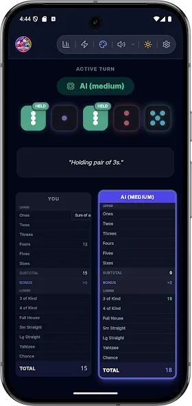 Neon Yahtzey Offline Edition screenshot 16