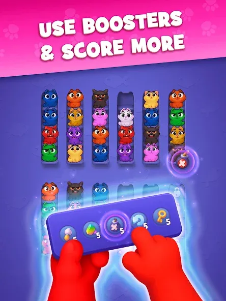 Kitty Sort: Twisted Tails screenshot 16