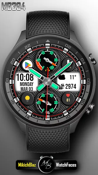 Hybrid Watch Face MB394 screenshot 1