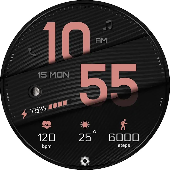 A395 Minimal Wear OS Face screenshot 27