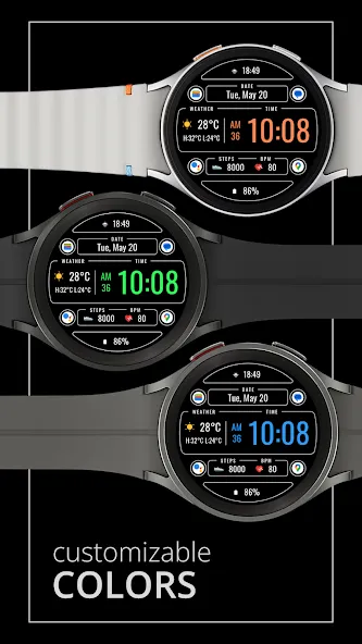 DADAM106: Weather Watch Face screenshot 2