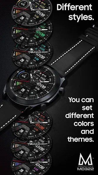 MD322 Analog watch face screenshot 6