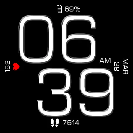 Key WF14 Digital Watch Face screenshot 26