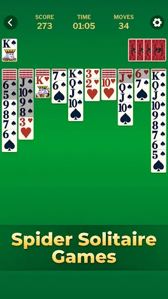 Spider Solitaire Classic Games screenshot 4