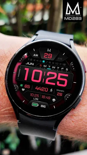 MD283 3D Digital watch face screenshot 5