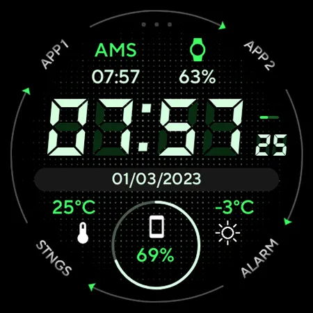 Marine Digital: Watch face screenshot 10
