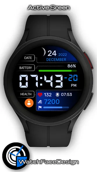 WaTchG010: Digital watch face screenshot 1