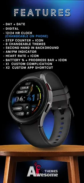 IronSync - Digital Watch Face screenshot 4