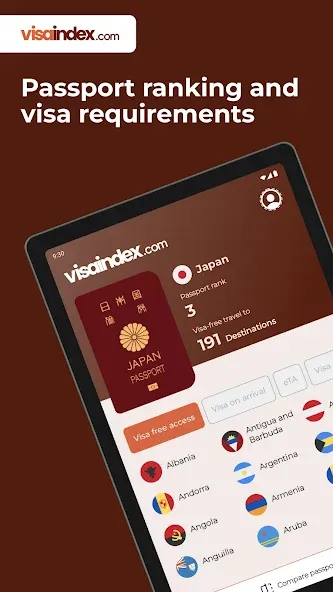 Visa Index screenshot 5