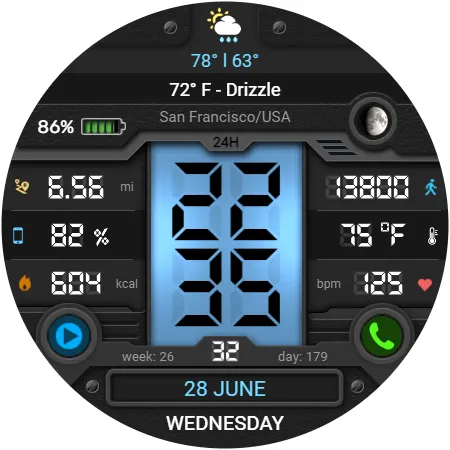 WFP 051 Military watch face screenshot 35