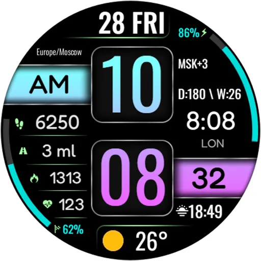 DIGI STRUMAN URX134 Watch face screenshot 18
