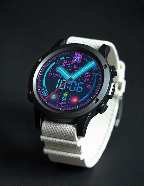 Hybrid Watch Face CUE140 screenshot 1