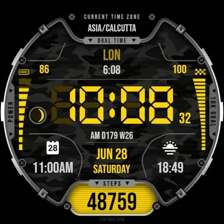Dual-Time Watch Face 027 screenshot 9