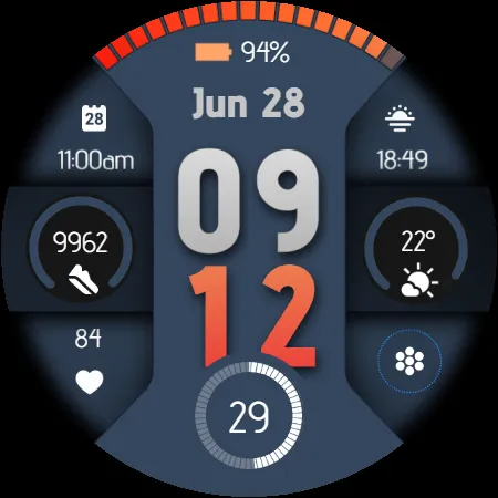 Digital Watchface D9 screenshot 21
