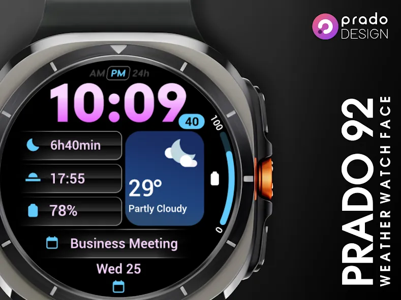 PRADO 92 Weather Watch Face screenshot 8