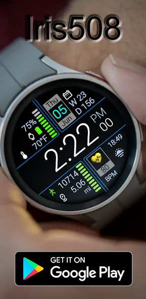 Iris508 Digital Watch Face screenshot 4
