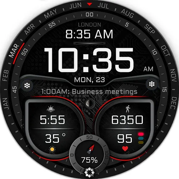 H380 Hybrid Watch Face screenshot 31