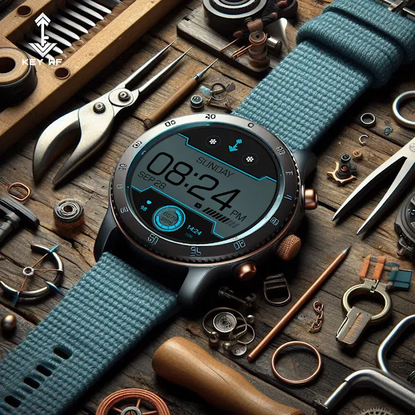 Key WF96 Digital Watch Face screenshot 2